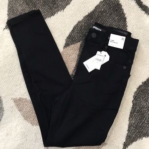 Black super high rise legging Jean